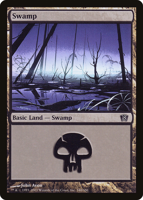 Swamp (8ED-340★) - common - Foil
