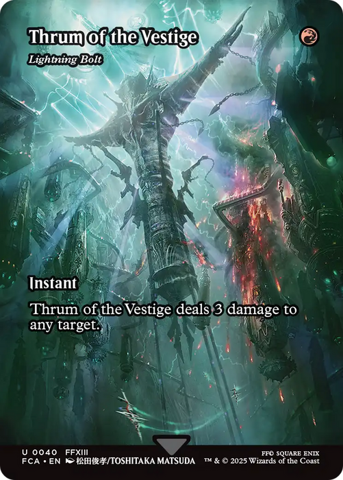 Thrum of the Vestige - Lightning Bolt (Showcase) (FCA-040) - uncommon - Foil