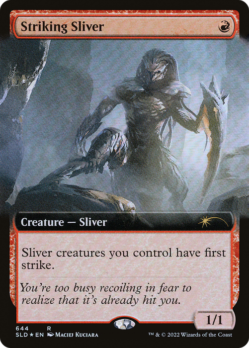 Striking Sliver (SLD-644) - rare: (Extended Art) - Foil
