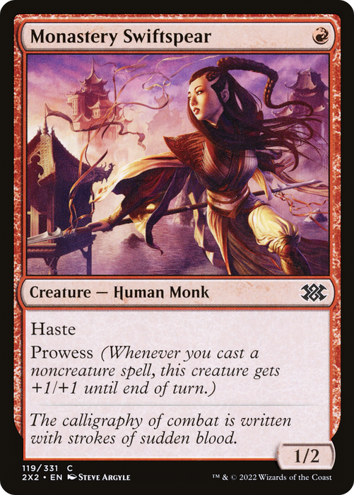 Monastery Swiftspear (2X2-119) - common - Foil