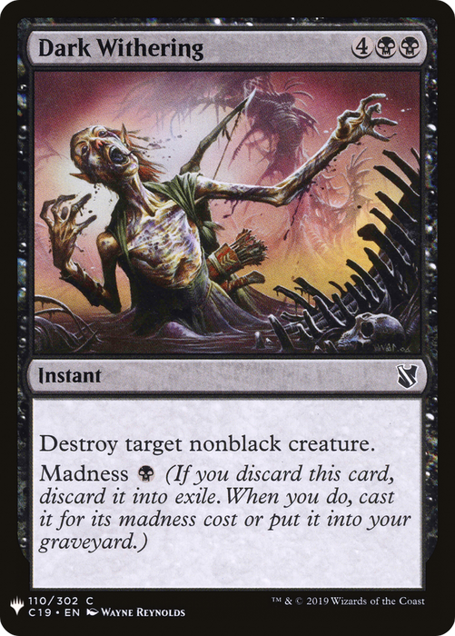 Dark Withering (LIST-C19-110) - common