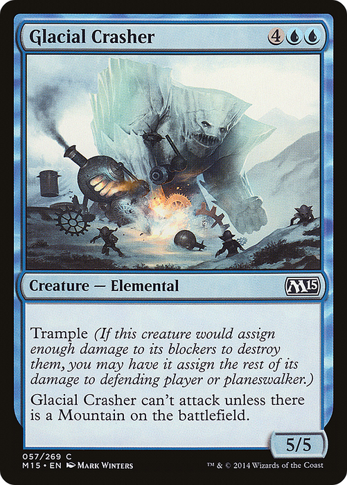 Glacial Crasher (M15-057) - common - Foil