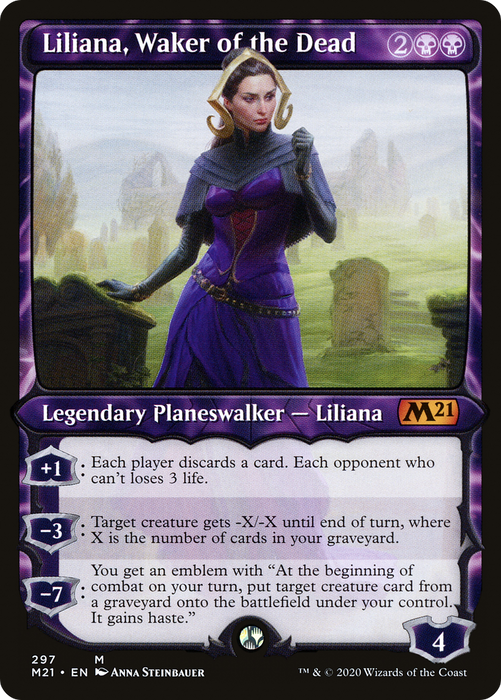 Liliana, Waker of the Dead (M21-297) - mythic: (Showcase)