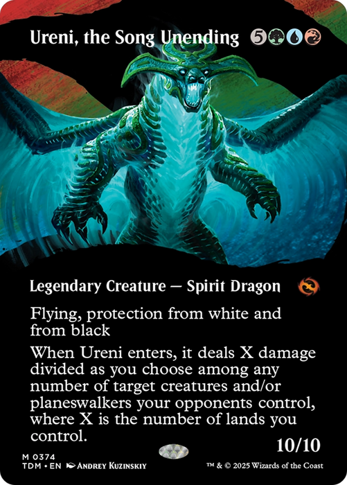 Ureni, the Song Unending (TDM-374) - mythic: (Showcase) (Borderless)