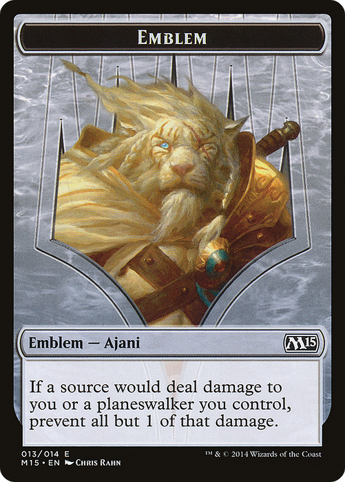Ajani Steadfast Emblem (M15-013) - common