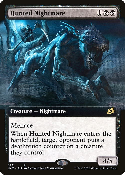 Hunted Nightmare (IKO-322) - rare: (Extended Art) - Foil