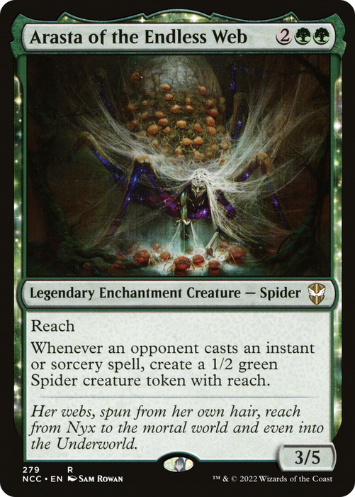 Arasta of the Endless Web (NCC-279) - rare: (enchantment)
