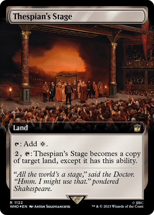 Thespian's Stage (WHO-1122) - rare: (Extended Art) - Foil