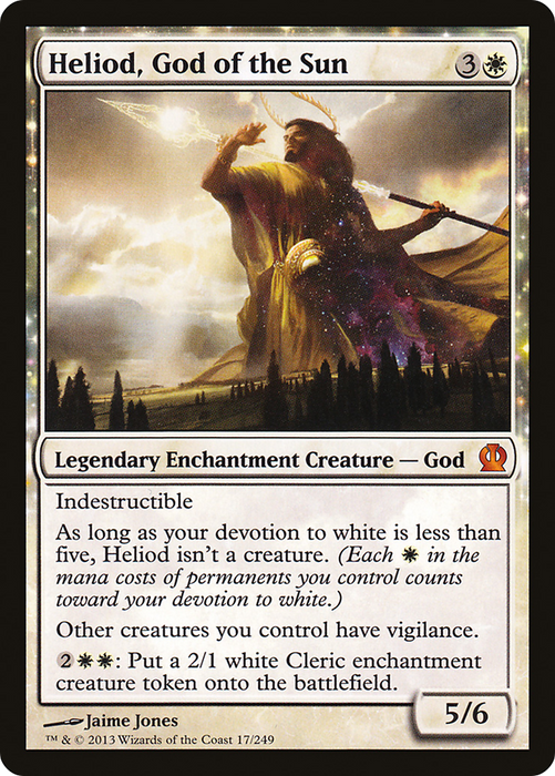 Heliod, God of the Sun (THS-017) - mythic: (enchantment)