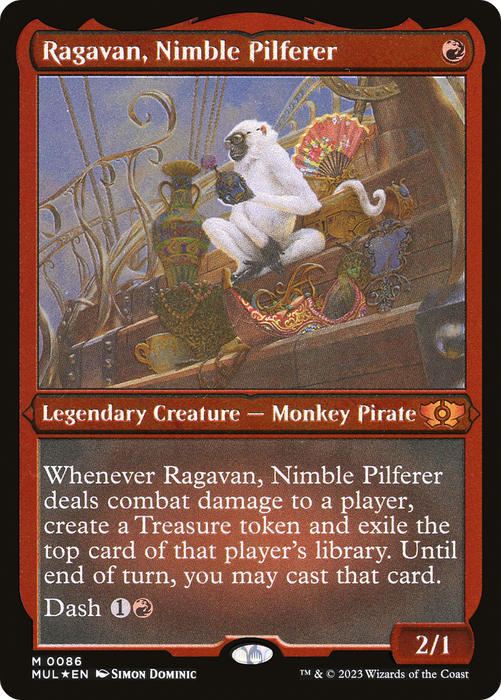 Ragavan, Nimble Pilferer (MUL-086) - mythic - Etched Foil