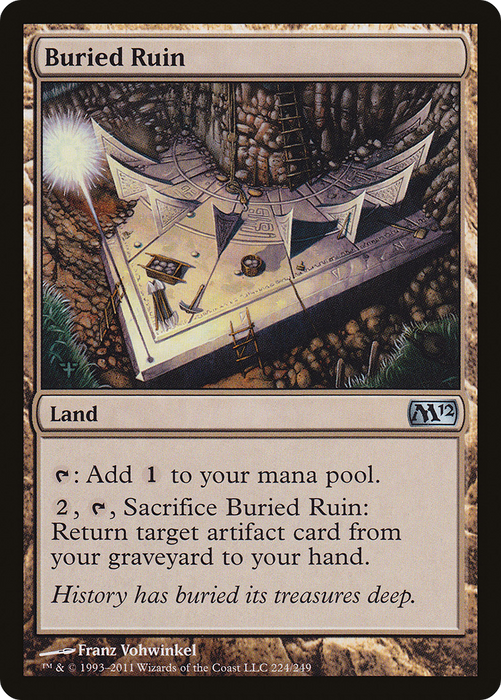 Buried Ruin (M12-224) - uncommon - Foil