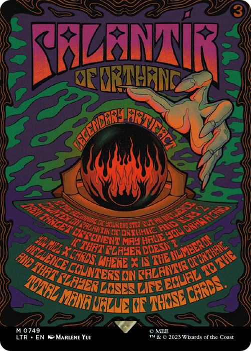 Palantír of Orthanc (LTR-749) - mythic (Borderless) - Foil