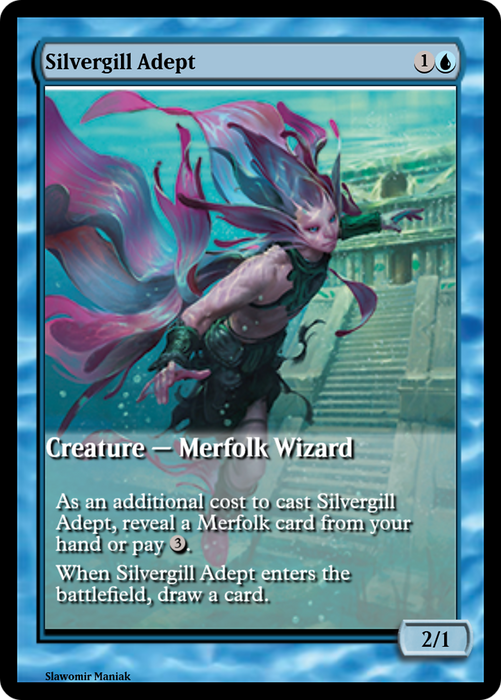 Silvergill Adept (PRM-66892) - uncommon - Foil