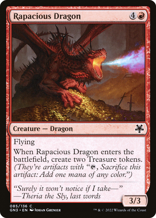 Rapacious Dragon (GN3-085) - common