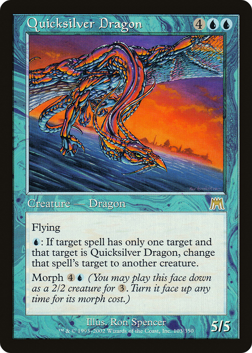 Quicksilver Dragon (ONS-103) - rare - Foil