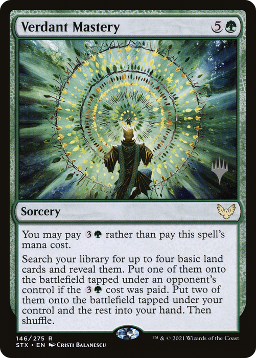 Verdant Mastery (PPSTX-146P) - rare - Foil