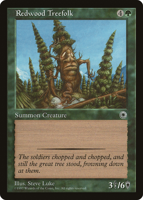 Redwood Treefolk (POR-183) - common