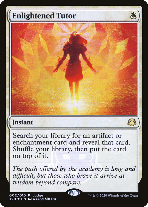 Enlightened Tutor (JDG-002) - rare - Foil
