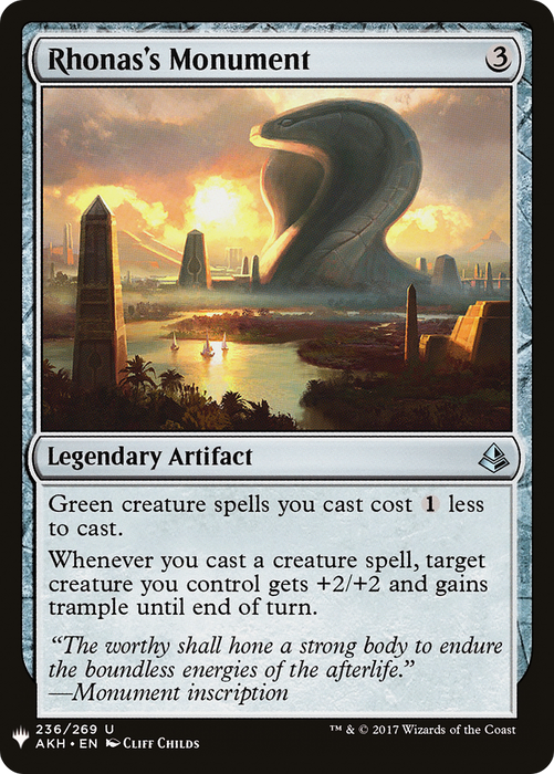 Rhonas's Monument (LIST-AKH-236) - uncommon