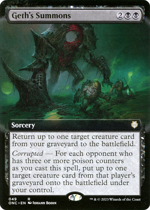 Geth's Summons (ONC-049) - rare: (Extended Art)