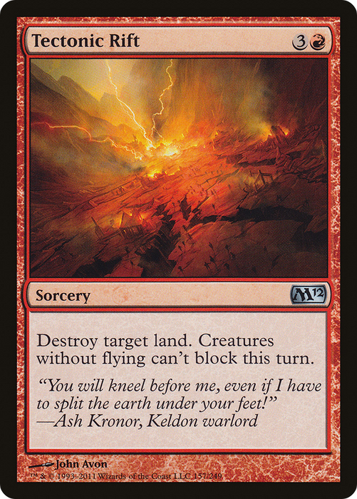 Tectonic Rift (M12-157) - uncommon - Foil
