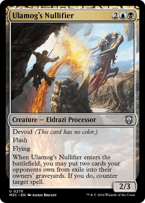 Ulamog's Nullifier (M3C-275) - uncommon: (devoid) - Foil
