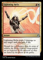 Lightning Helix (RVR-197) - uncommon - Foil