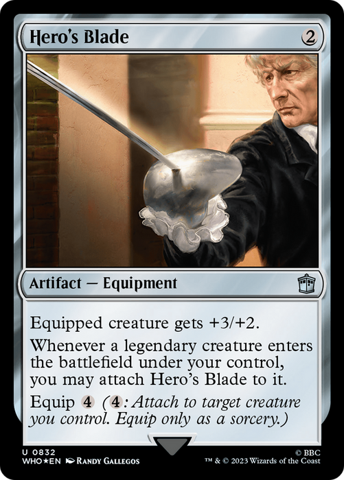 Hero's Blade (WHO-832) - uncommon - Foil