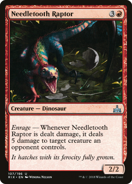 Needletooth Raptor (RIX-107) - uncommon