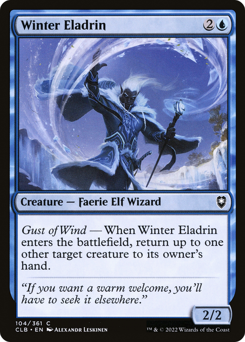 Winter Eladrin (CLB-104) - common - Foil