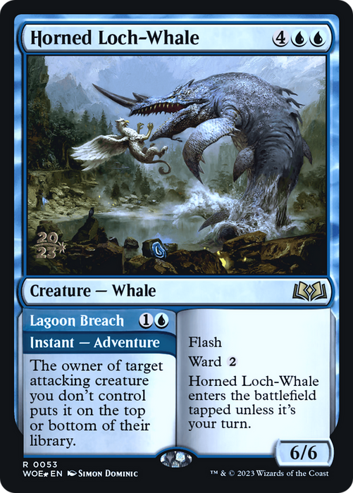 Horned Loch-Whale // Lagoon Breach (PRE-53S) - rare - Foil