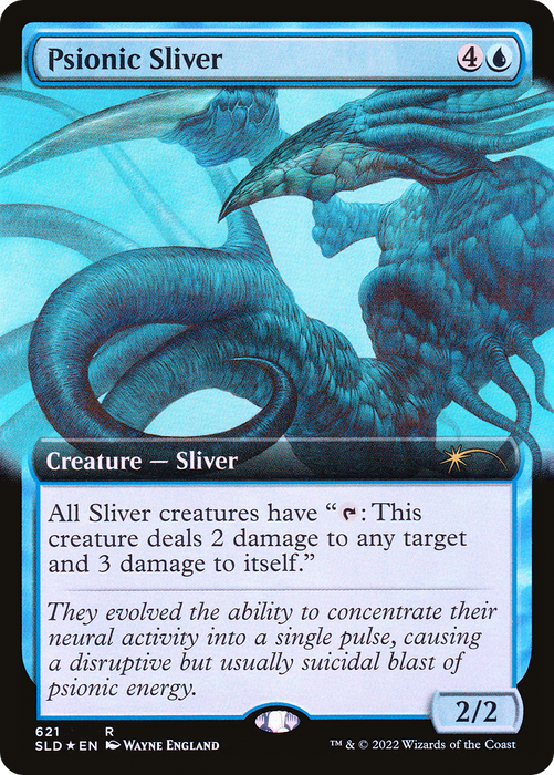 Psionic Sliver (SLD-621) - rare: (Extended Art) - Foil
