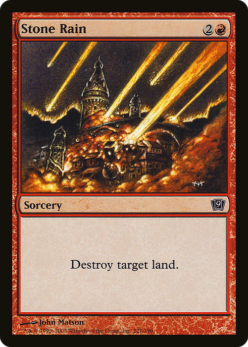Stone Rain (9ED-221★) - common - Foil