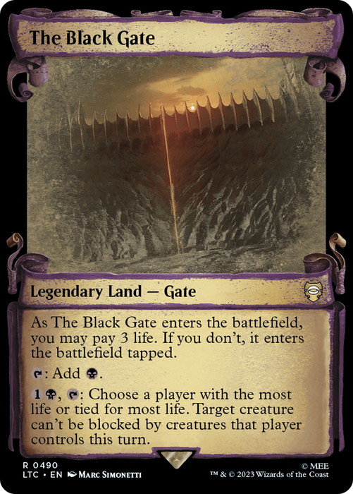 The Black Gate (LTC-490) - rare: (Showcase)