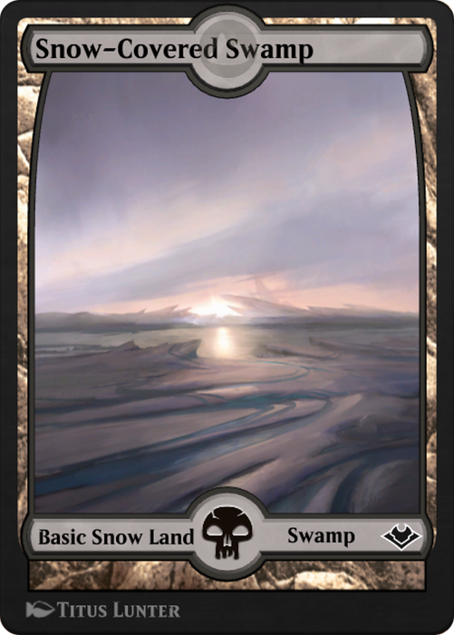 Snow-Covered Swamp (PANA-259) - common: (Full Art)