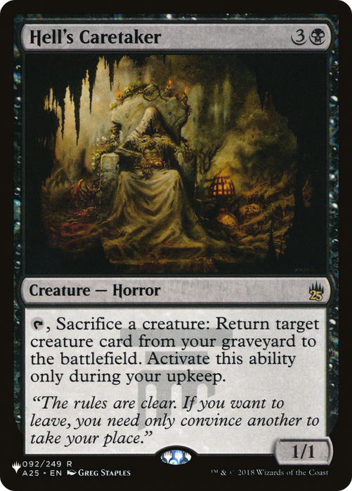 Hell's Caretaker (LIST-A25-92) - rare