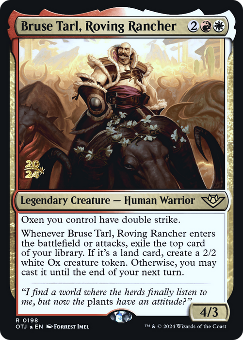 Bruse Tarl, Roving Rancher (PRE-198S) - rare - Foil