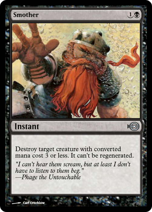 Smother (PRM-31475) - uncommon - Foil