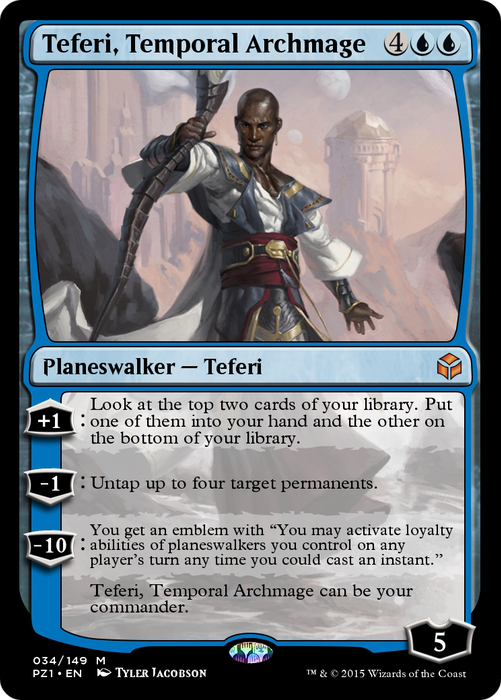Teferi, Temporal Archmage (PZ1-034) - mythic
