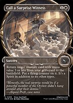 Call a Surprise Witness (MKM-289) - uncommon: (Showcase) - Foil