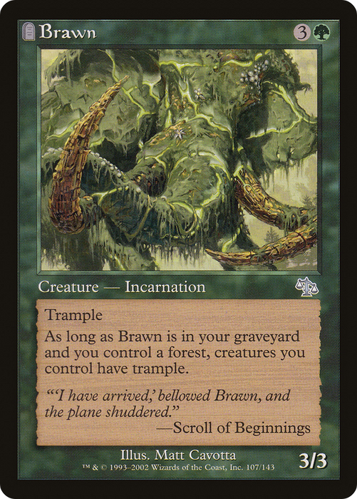 Brawn (JUD-107) - uncommon: (tombstone) - Foil