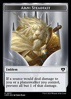 Ajani Steadfast Emblem (TCMM-077) - common - Foil