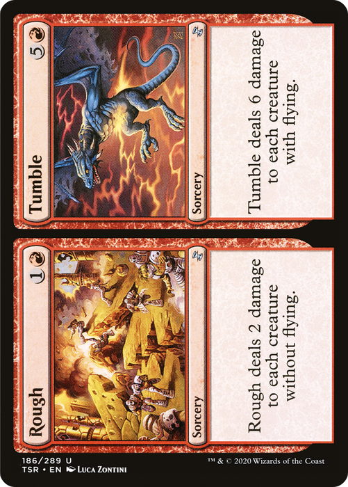Rough // Tumble (TSR-186) - uncommon - Foil