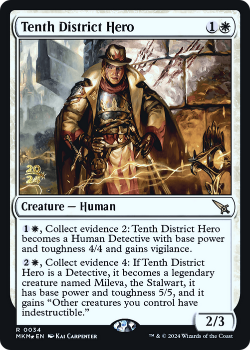 Tenth District Hero (PRE-34S) - rare - Foil