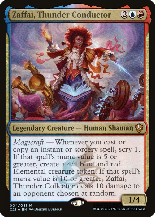 Zaffai, Thunder Conductor (C21-004) - mythic - Foil