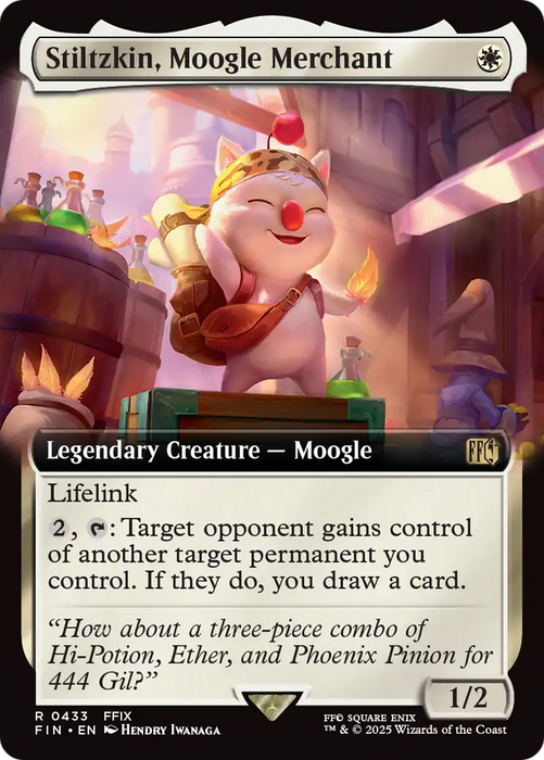 Stiltzkin, Moogle Merchant (FIN-433) - rare: (Extended Art)