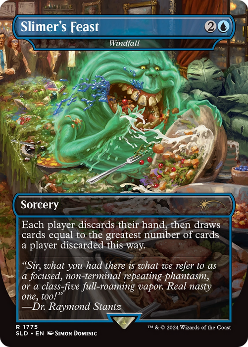 Windfall (SLD-1775) - rare / Slimer's Feast (Borderless) - Foil