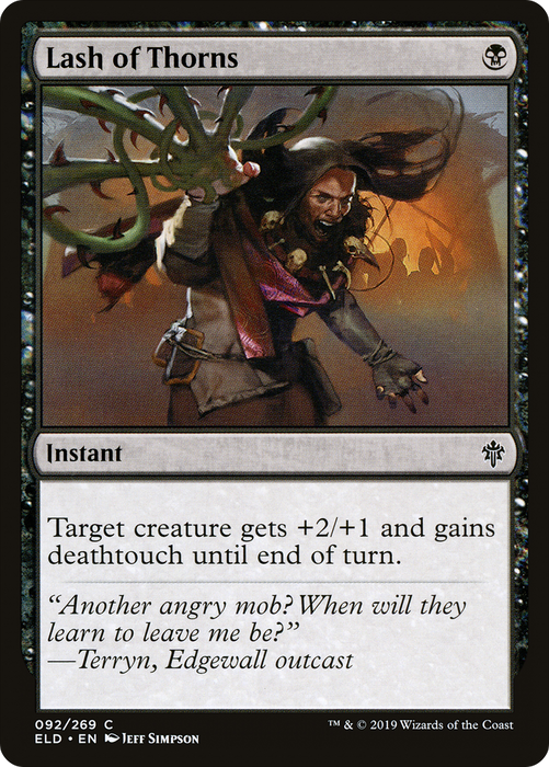 Lash of Thorns (ELD-092) - common - Foil