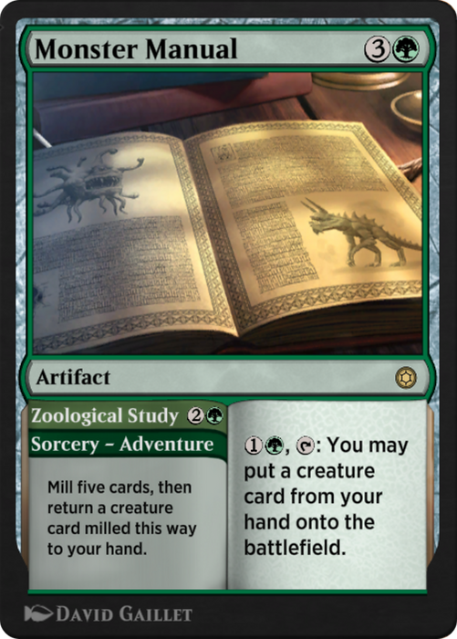 Monster Manual // Zoological Study (HBG-217) - rare