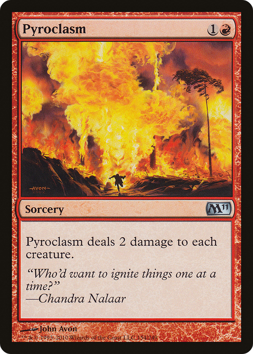 Pyroclasm (M11-154) - uncommon - Foil